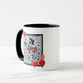 "Be Mine Valentijn Dalmatische Puppy Coffee Mok (Voorkant links)