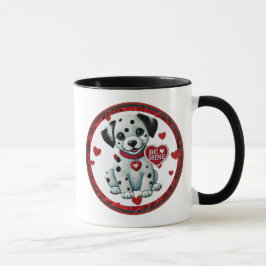 Be Mine Valentijn Dalmatische Puppy Koffie Mok