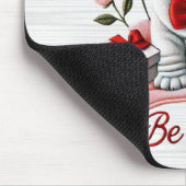 Be Mine Valentijn Engelse Bulldog Mousepad Muismat (Hoek)