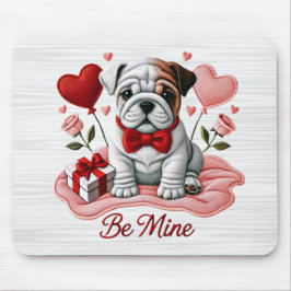 Be Mine Valentijn Engelse Bulldog Mousepad Muismat