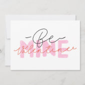 Be Mine Valentijn Happy Valentijnsdag Feestdagenkaart (Voorkant)