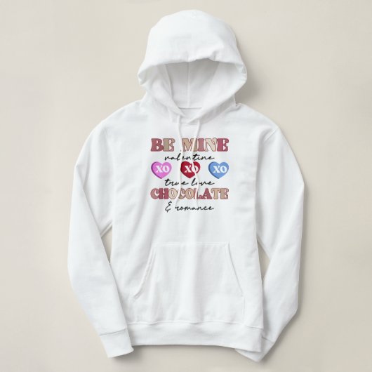 BE MINE VALENTIJN HOODIE (Design voorkant)