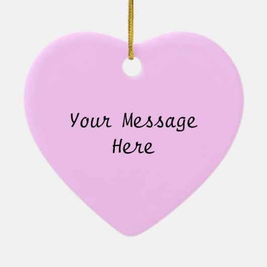 Be Mine Valentijn Pink Heart Tree Keramisch Ornament (Achterkant)