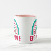 BE MINE valentijn regenboog Mok (Midden)