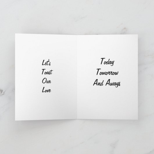 BE MINE VALENTIJN TOAST FEESTDAGEN KAART (Binnen)