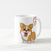 "Be Mine" Valentijnsdag Corgi Mok (Voorkant rechts)