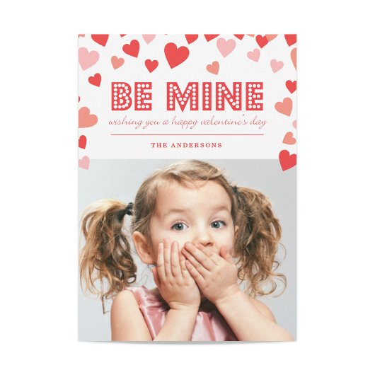 Be Mine - Valentijnsdag-fotokaart Feestdagenkaart