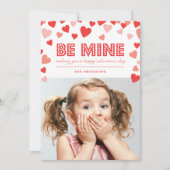 Be Mine - Valentijnsdag-fotokaart Feestdagenkaart (Voorkant)