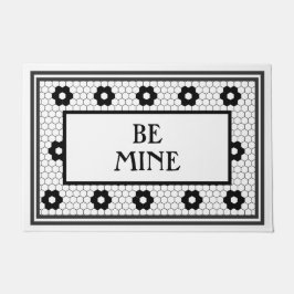 Be Mine Valentijnsdag Fun Tegel Design Deurmat