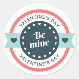 Be Mine Valentijnsdag ID1086 Ronde Sticker
