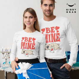 Be Mine: Valentijnse grappige Schattigee Pug & Lov T-shirt