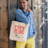 Be Mine: Valentijnse grappige Schattigee Pug & Lov Tote Bag