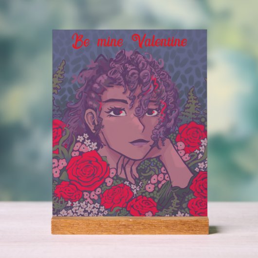 Be mine Valentine Acryl Bord (Neutraal)