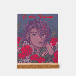 Be mine Valentine Acryl Bord