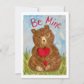 Be Mine Valentine Greeting Card Bedankkaart (Voorkant)