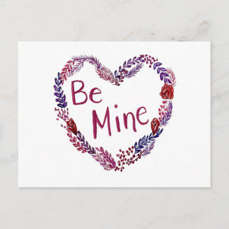Be Mine Valentine Postcard Feestdagenkaart