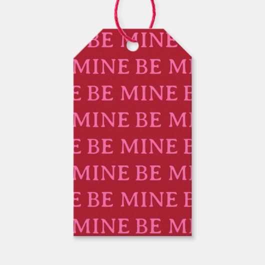 Be Mine Valentine’s Day Gift – Romantic Love  Cadeaulabel (Voorkant)
