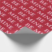 Be Mine Valentine’s Day Gift – Romantic Love Cadeaupapier (Hoek)