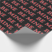 Be Mine Valentine’s Day Gift – Romantic Love  Cadeaupapier (Hoek)