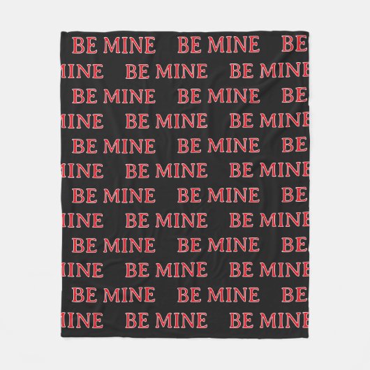 Be Mine Valentine’s Day Gift – Romantic Love  Fleece Deken (Voorkant)