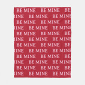 Be Mine Valentine’s Day Gift – Romantic Love  Fleece Deken (Voorkant)