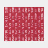 Be Mine Valentine’s Day Gift – Romantic Love  Fleece Deken (Voorkant (Horizontaal))