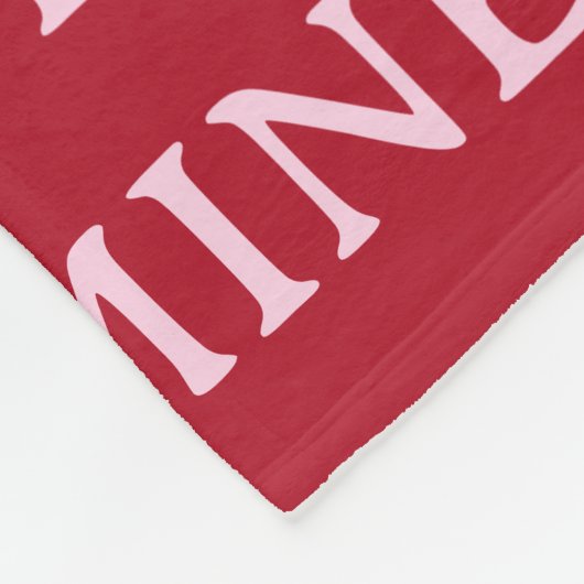 Be Mine Valentine’s Day Gift – Romantic Love  Fleece Deken (Hoek)