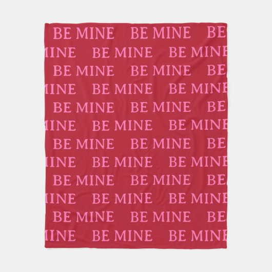 Be Mine Valentine’s Day Gift – Romantic Love  Fleece Deken (Voorkant)