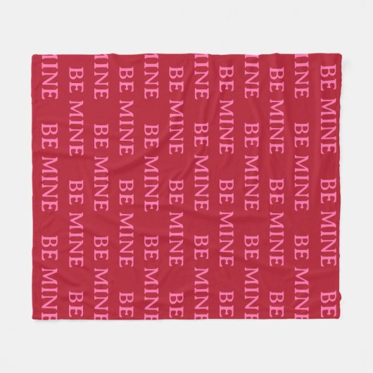 Be Mine Valentine’s Day Gift – Romantic Love  Fleece Deken (Voorkant (Horizontaal))