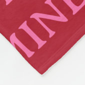 Be Mine Valentine’s Day Gift – Romantic Love  Fleece Deken (Hoek)