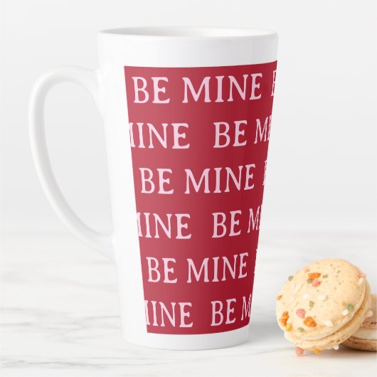 Be Mine Valentine’s Day Gift – Romantic Love  Latte Mok (In situ)