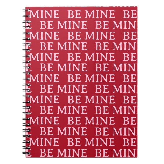 Be Mine Valentine’s Day Gift – Romantic Love  Notitieboek (Voorkant)