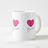 Be Mine Valentine shirt |Rose with Heart Love Grote Koffiekop (Voorkant rechts)