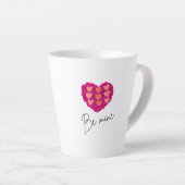 Be Mine Valentine shirt |Rose with Heart Love Latte Mok (Rechterhoek)