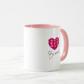 Be Mine Valentine shirt |Rose with Heart Love Mok (Voorkant rechts)