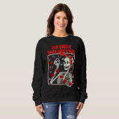 Be Mine Valentine Skeleton With Roses Valentines D Trui (Voorkant volledig)