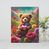 Be mine Valentine Teddy 1 (Staand voorkant)