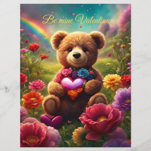 Be mine Valentine Teddy 1 (Voorkant)