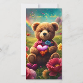 Be mine Valentine Teddy 1 Feestdagenkaart