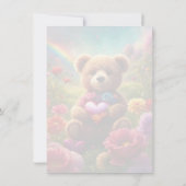 Be mine Valentine Teddy 1 Kaart (Achterkant)