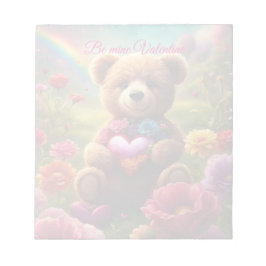 Be mine Valentine Teddy 1 Notitieblok