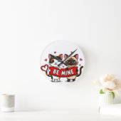 BE MINE Valentine's Cats | Cute Kittens with Love Ronde Klok (Huis)