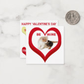 BE MINE Valentine's Critters Conversation Hearts Notitiekaartje (Voorkant / Achterkant in situ)