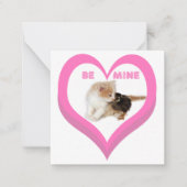 BE MINE Valentine's Critters Conversation Hearts Notitiekaartje (Voorkant)