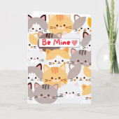 Be mine valentines day cards kaart (Achterkant)
