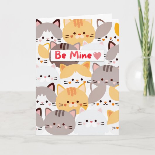 Be mine valentines day cards kaart (Voorkant)