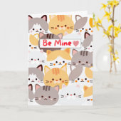 Be mine valentines day cards kaart (Gele Bloem)