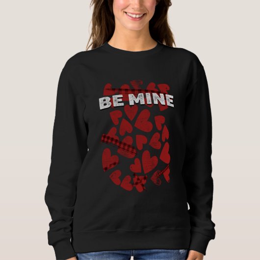 Be Mine Valentines Day Humor Matching Couples Dati Trui (Voorkant)