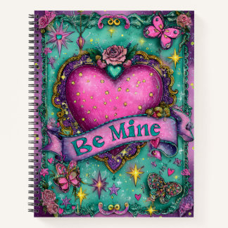 Be Mine Valentines Spiral Notebook Notitieboek