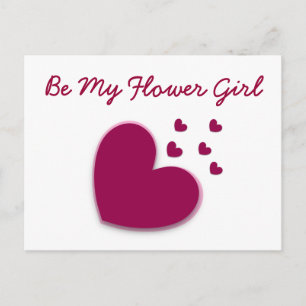BE MY BLOEMENMEISJE Wedding Hearts A05 Briefkaart